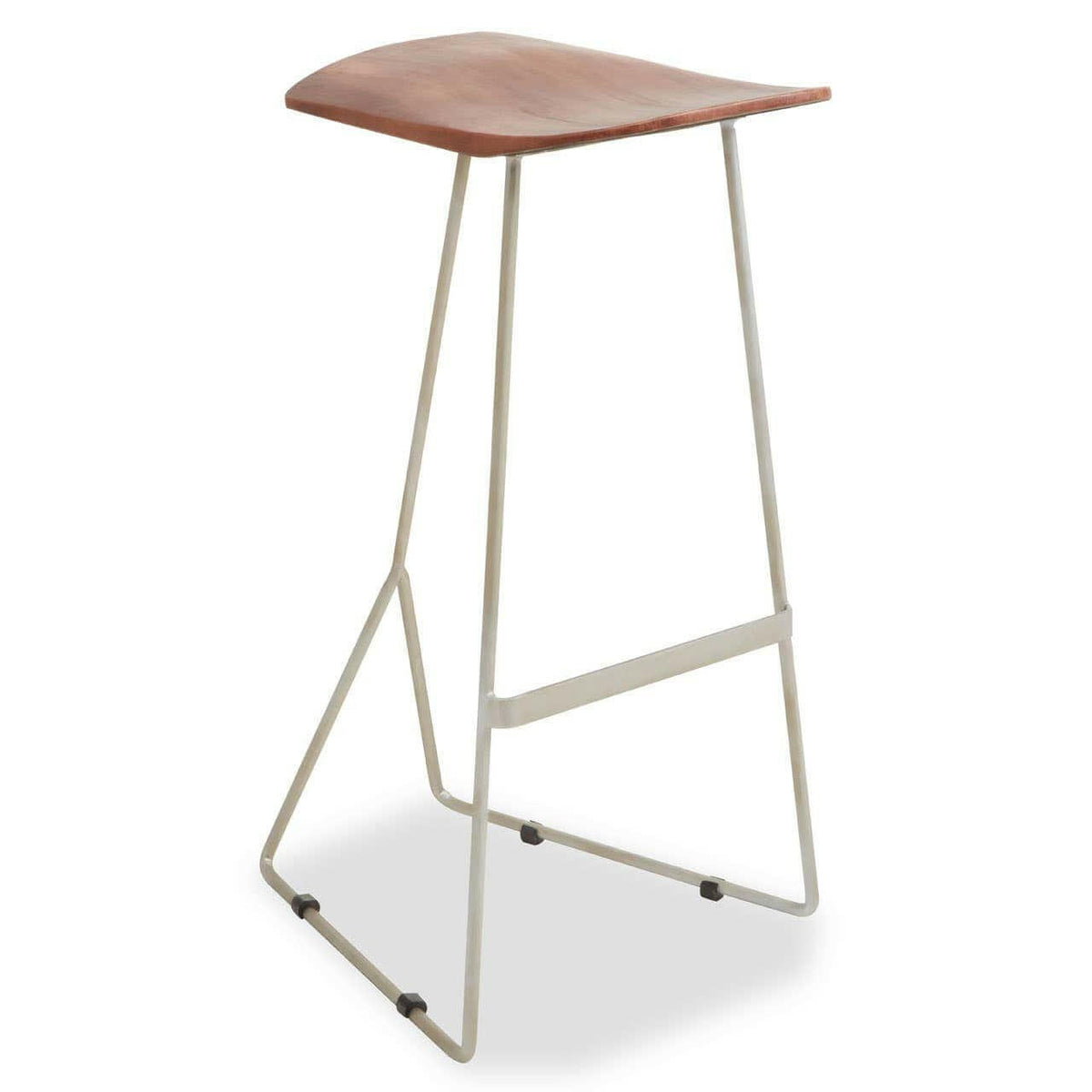 Nandri Antique Silver Frame Bar Stool.