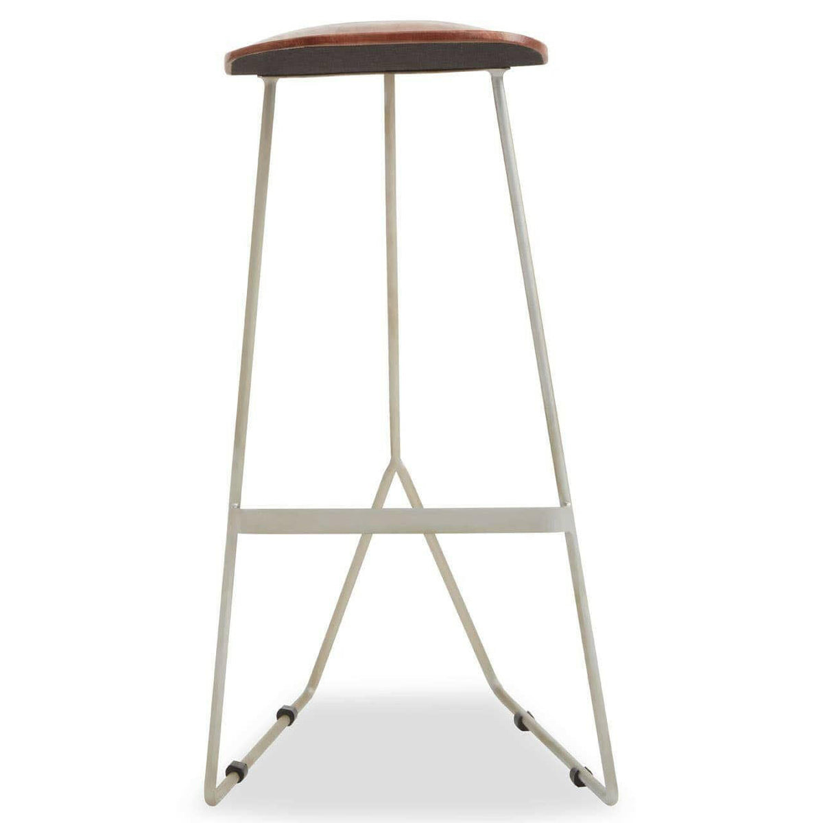 Nandri Antique Silver Frame Bar Stool.