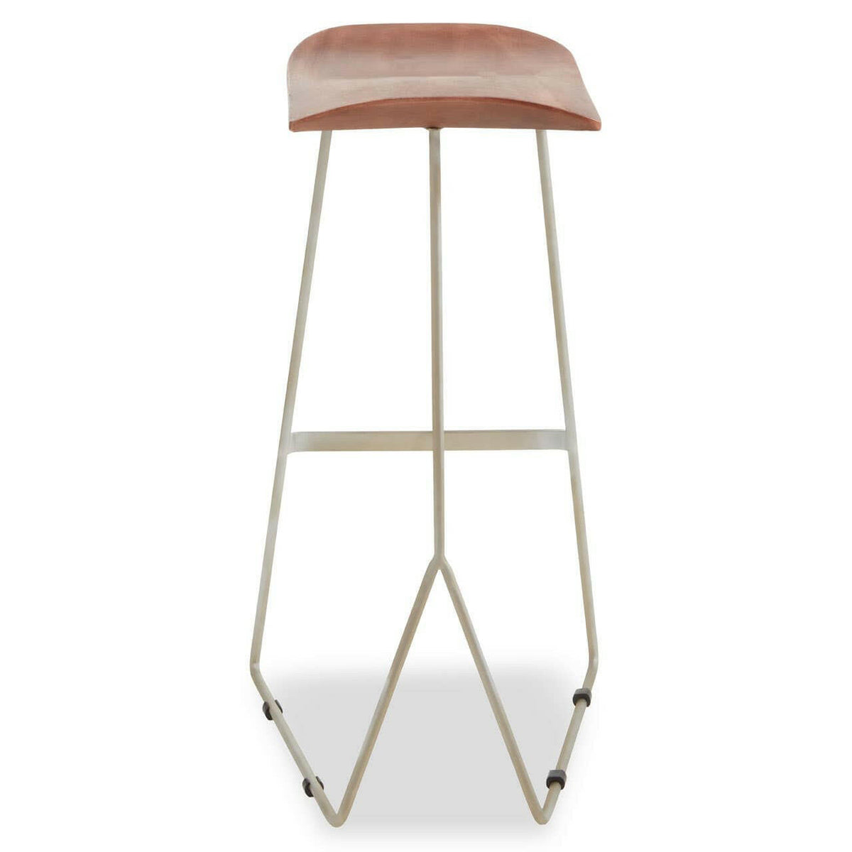 Nandri Antique Silver Frame Bar Stool.