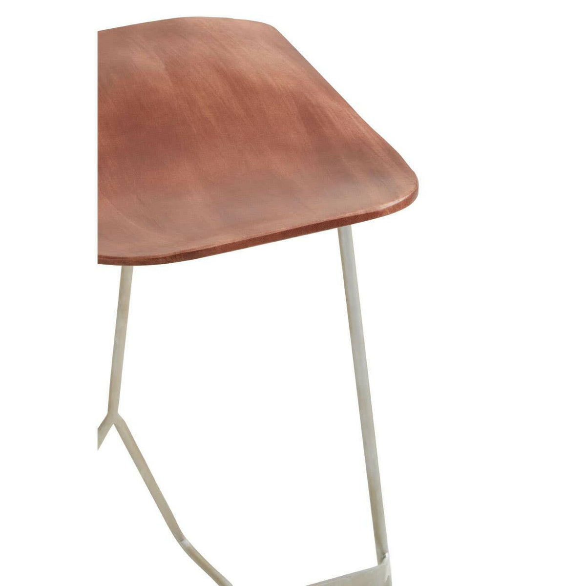 Nandri Antique Silver Frame Bar Stool.