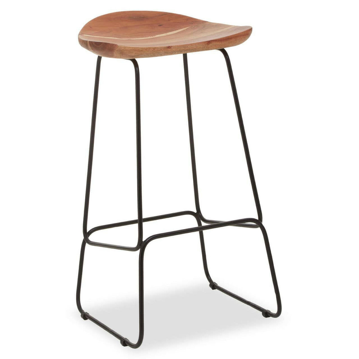 Nandri Black Frame Bar Stool.