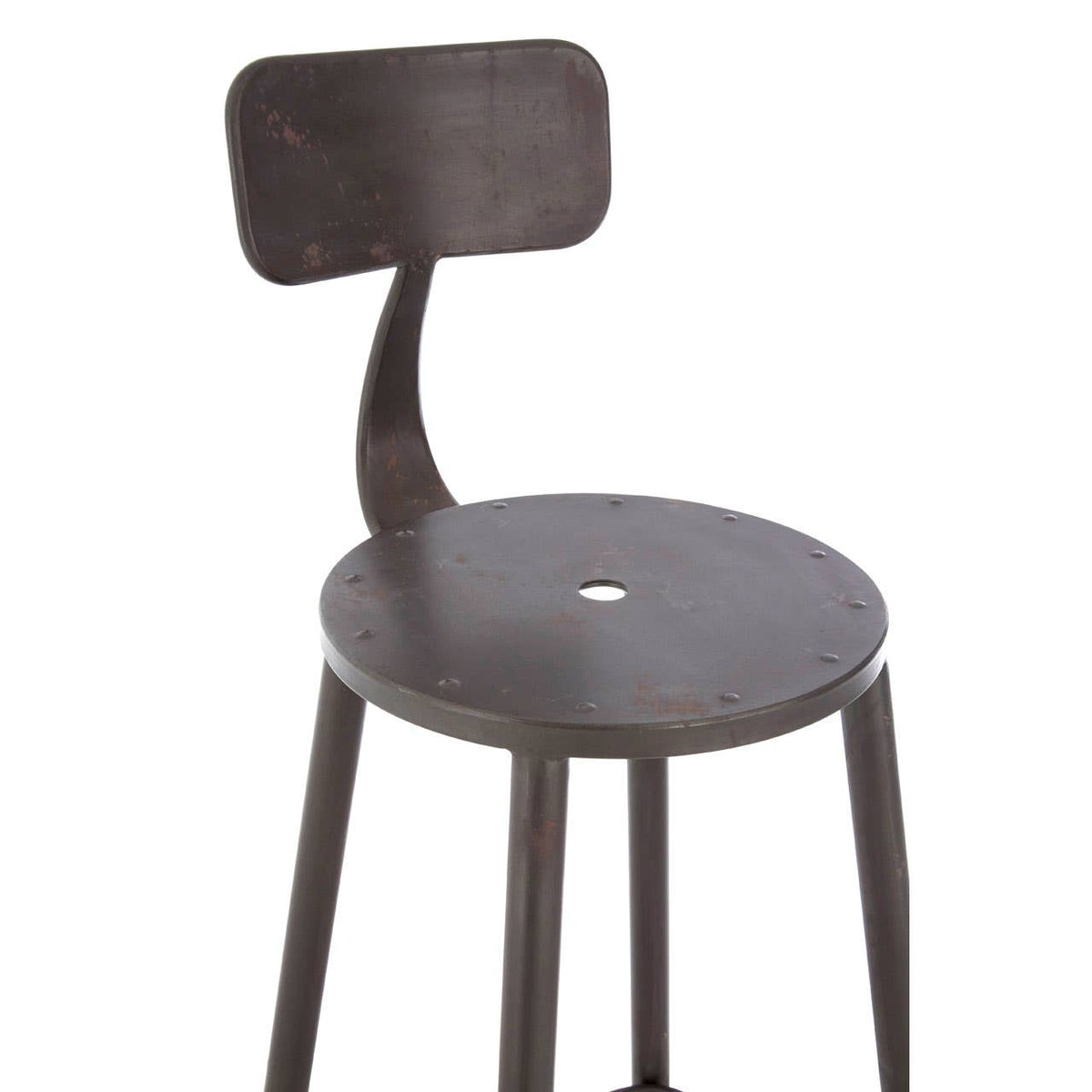 New Foundry Bar Chair With Curved Backrest.