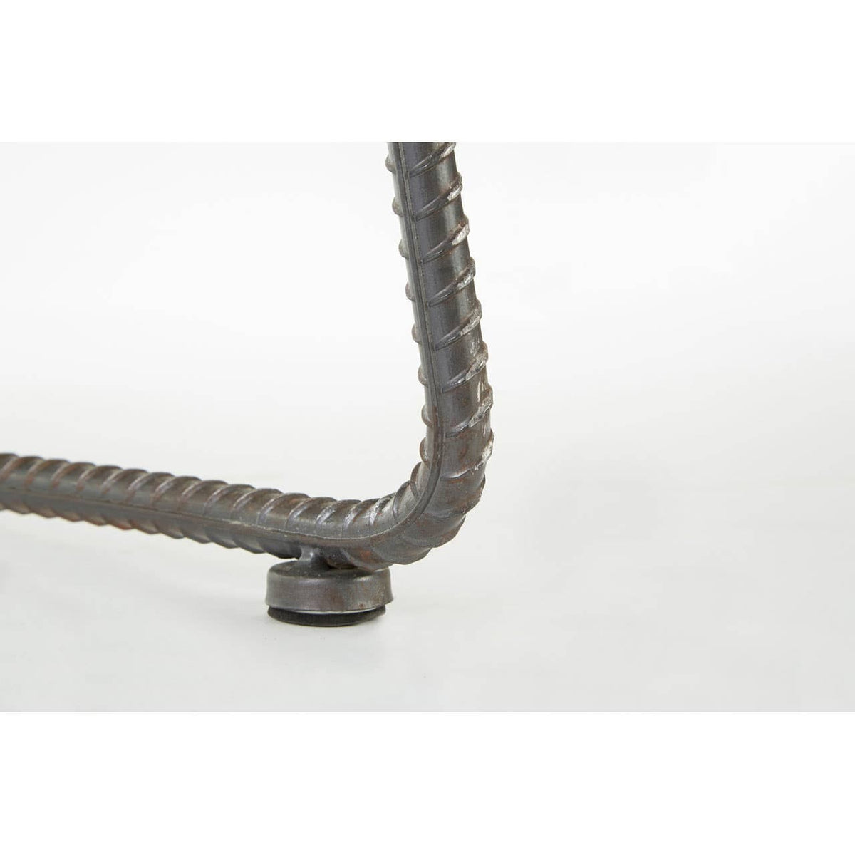 New Foundry Brown Leather Effect Bar Stool.