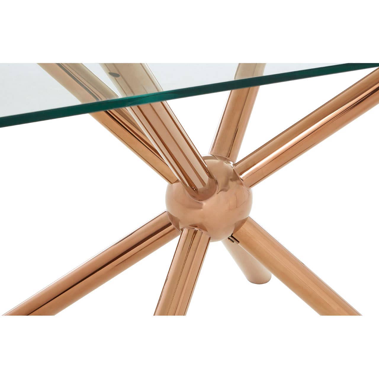 Noosa & Co. Dining Novo Rectangular Rose Gold Dining Table House of Isabella UK