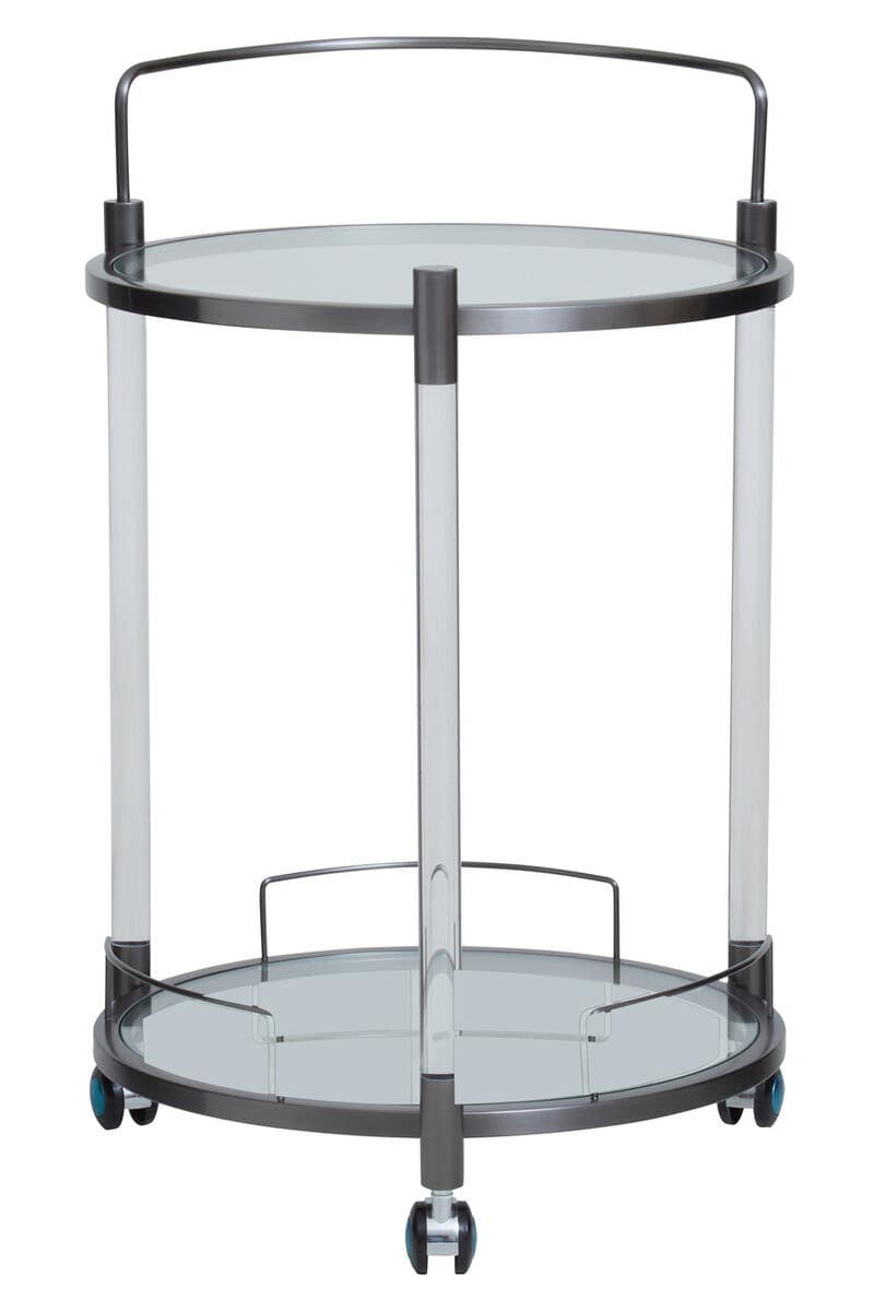 Noosa & Co. Dining Oria Round Drinks Trolley With Acrylic Supports House of Isabella UK