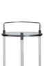 Oria Round Drinks Trolley With Acrylic Supports.