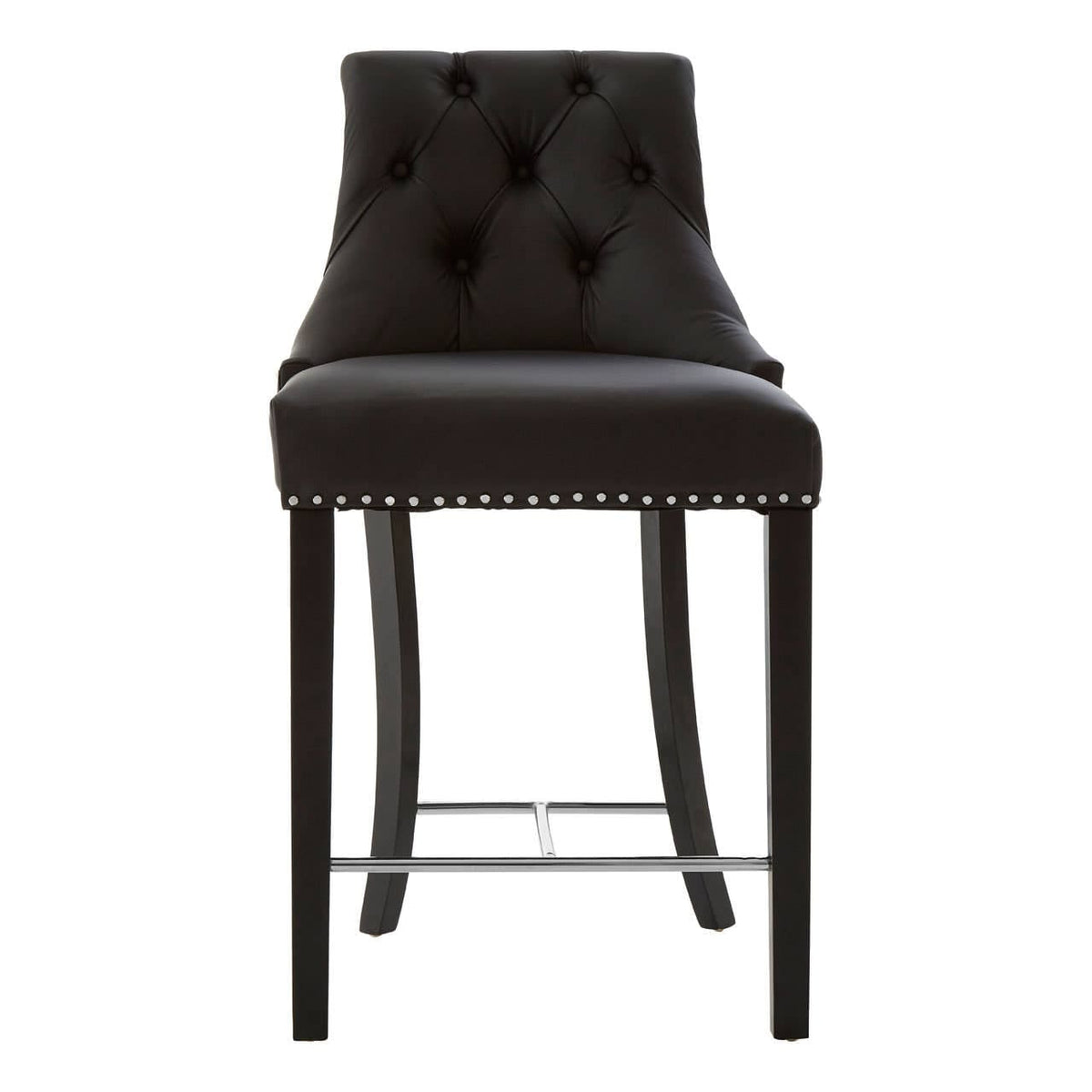 Regents Park Black Faux Leather Bar Chair.