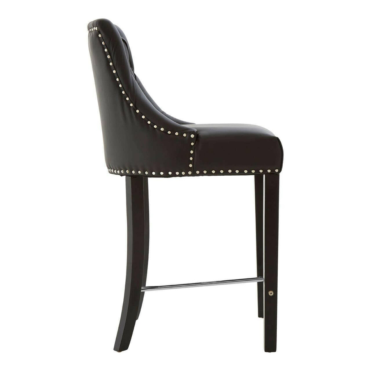 Regents Park Black Faux Leather Bar Chair.