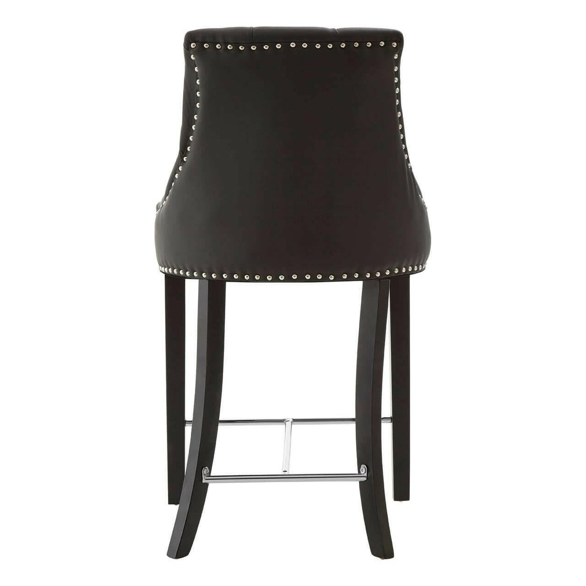 Regents Park Black Faux Leather Bar Chair.