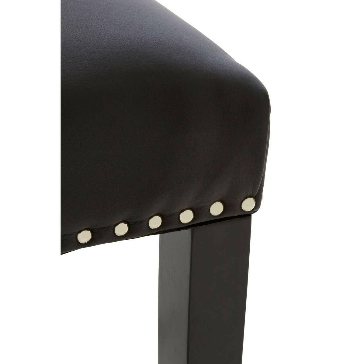 Regents Park Black Faux Leather Bar Chair.