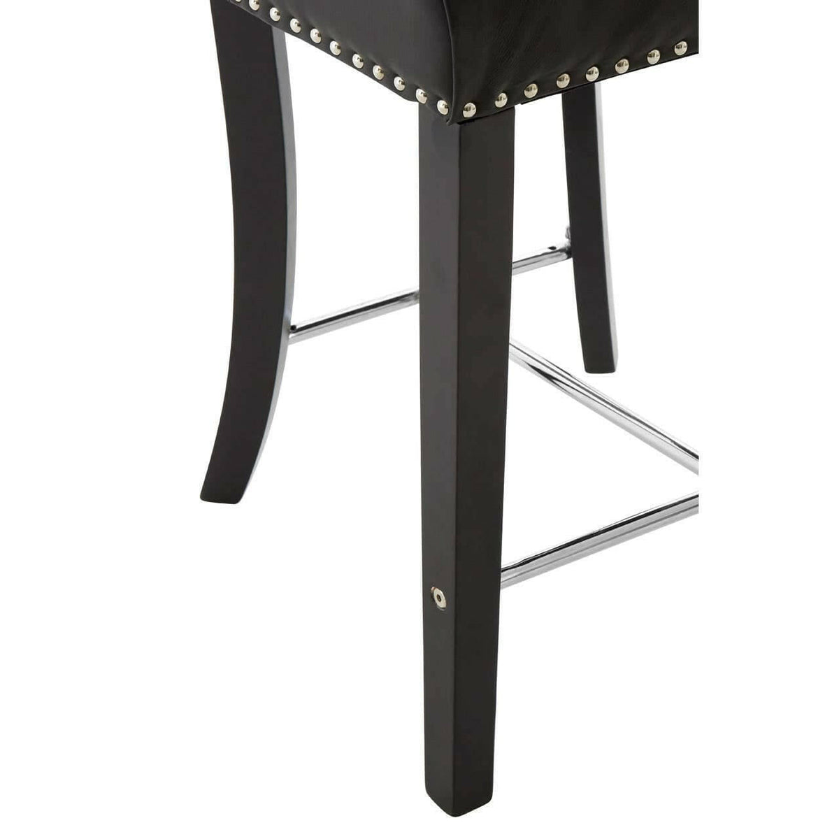 Regents Park Black Faux Leather Bar Chair.