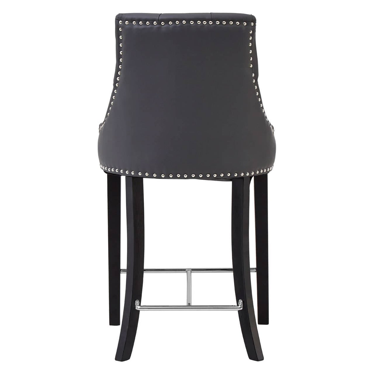 Regents Park Grey Faux Leather Bar Chair.