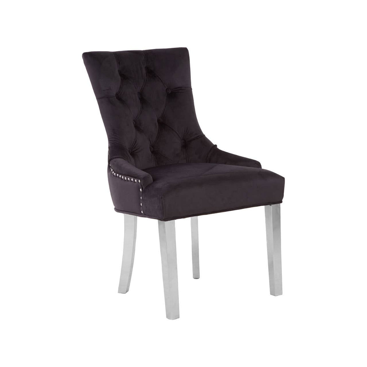 Richmond Black Velvet Dining Chair.