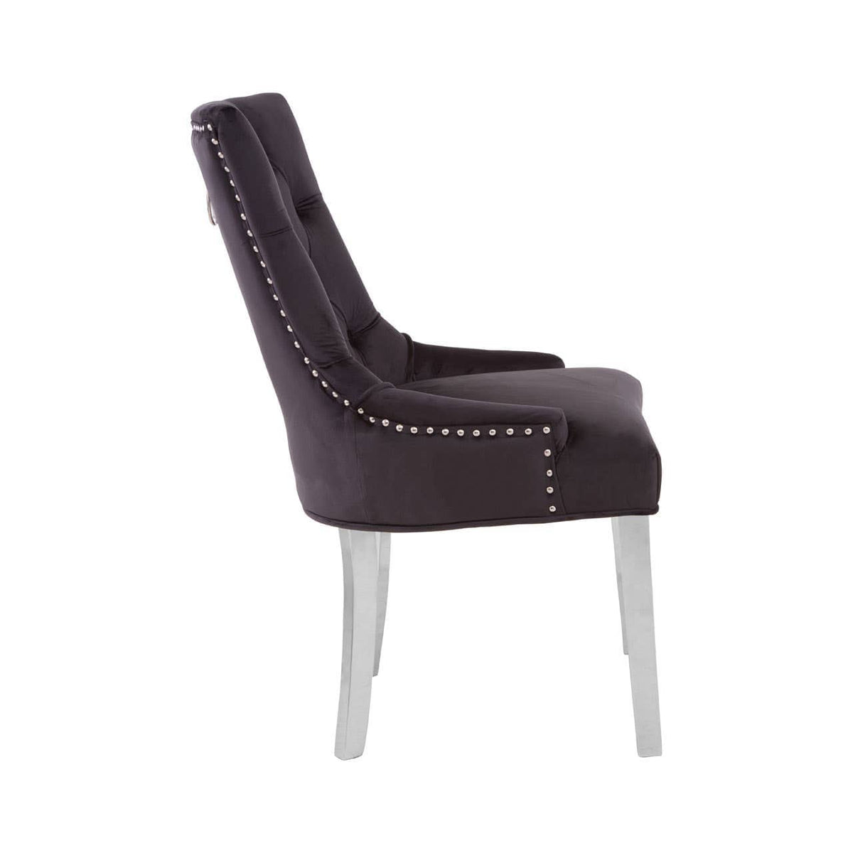Richmond Black Velvet Dining Chair.