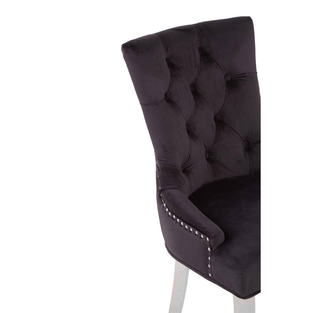 Richmond Black Velvet Dining Chair.