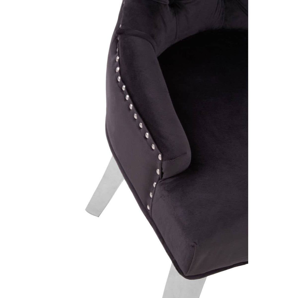 Richmond Black Velvet Dining Chair.