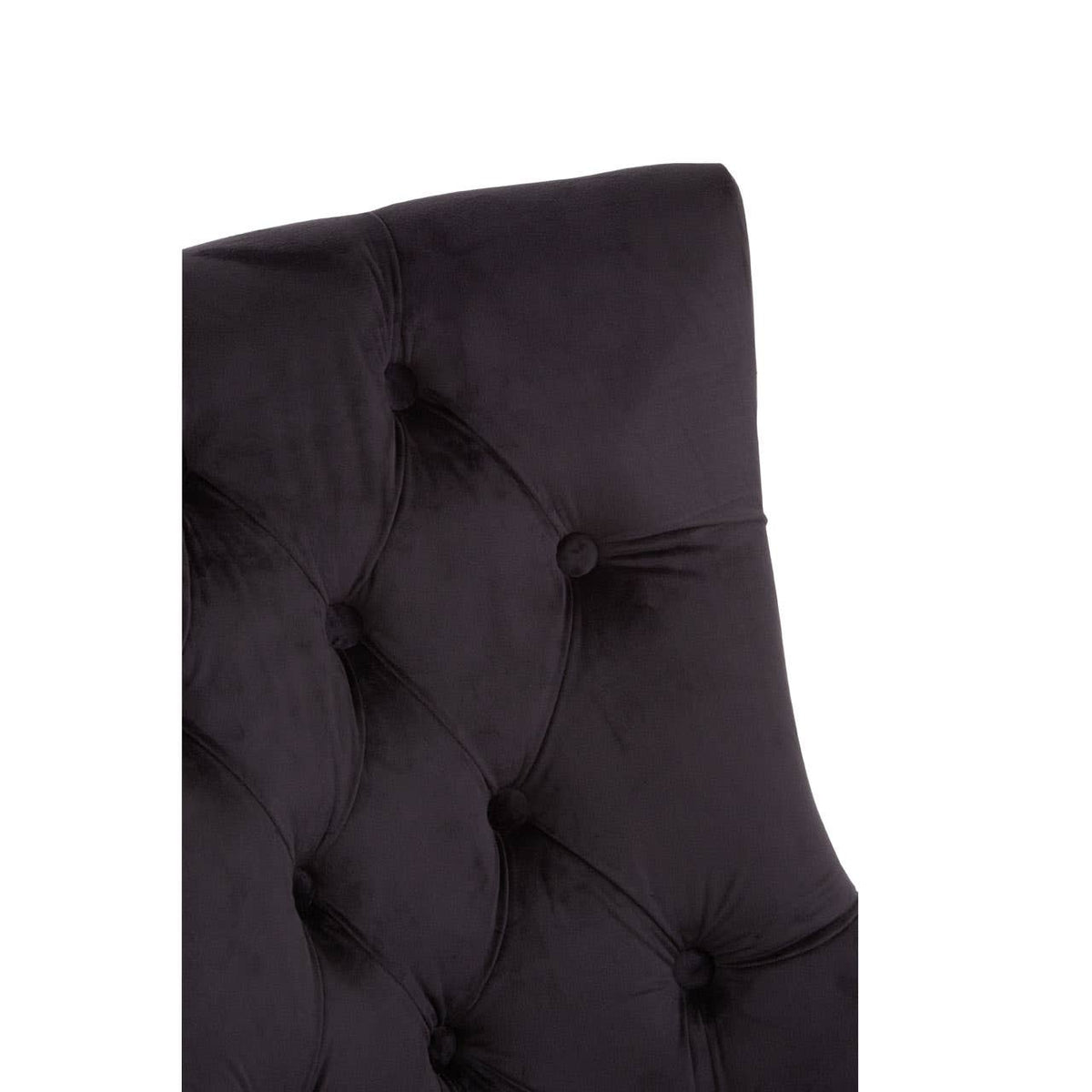 Richmond Black Velvet Dining Chair.