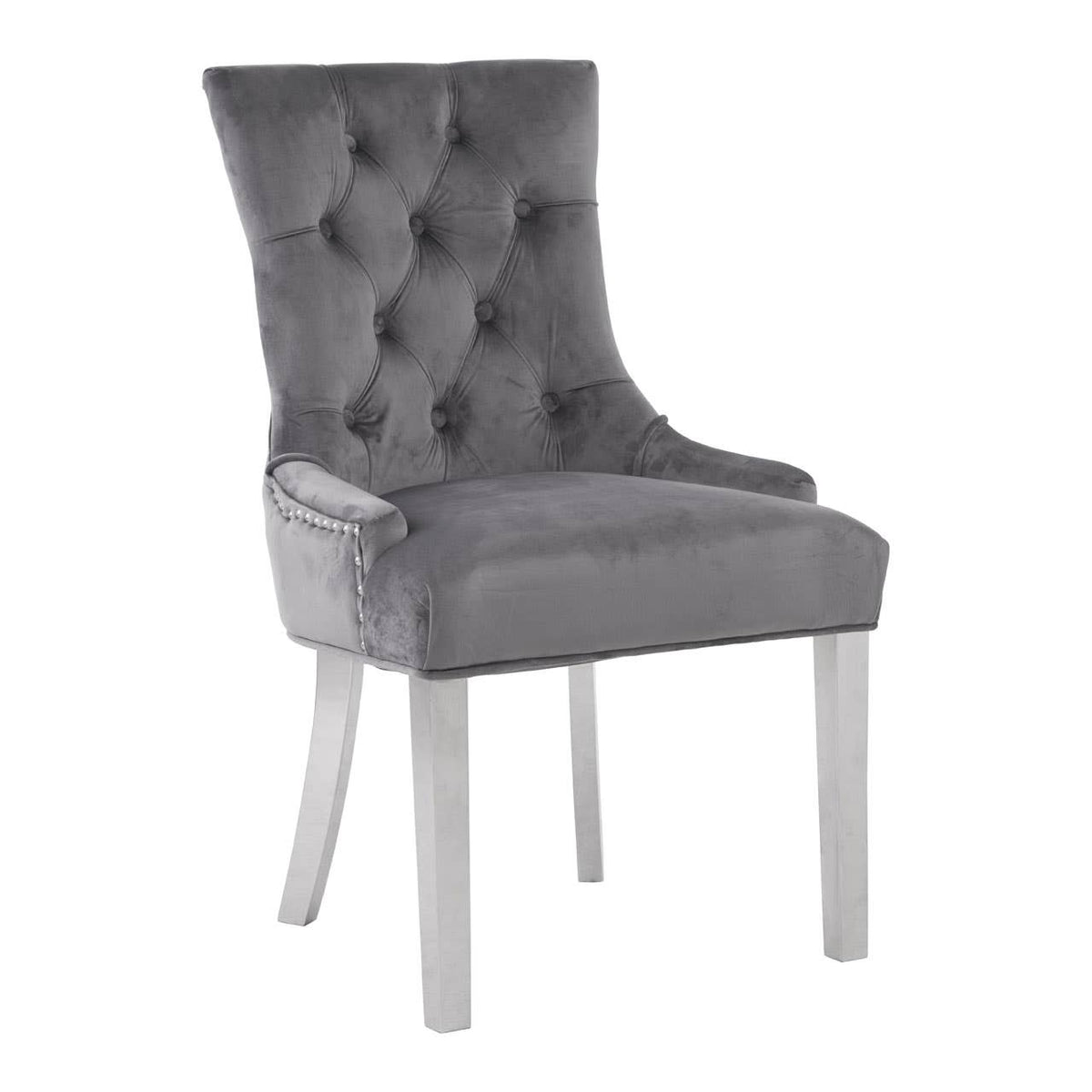 Richmond Grey Velvet Dining Chair.