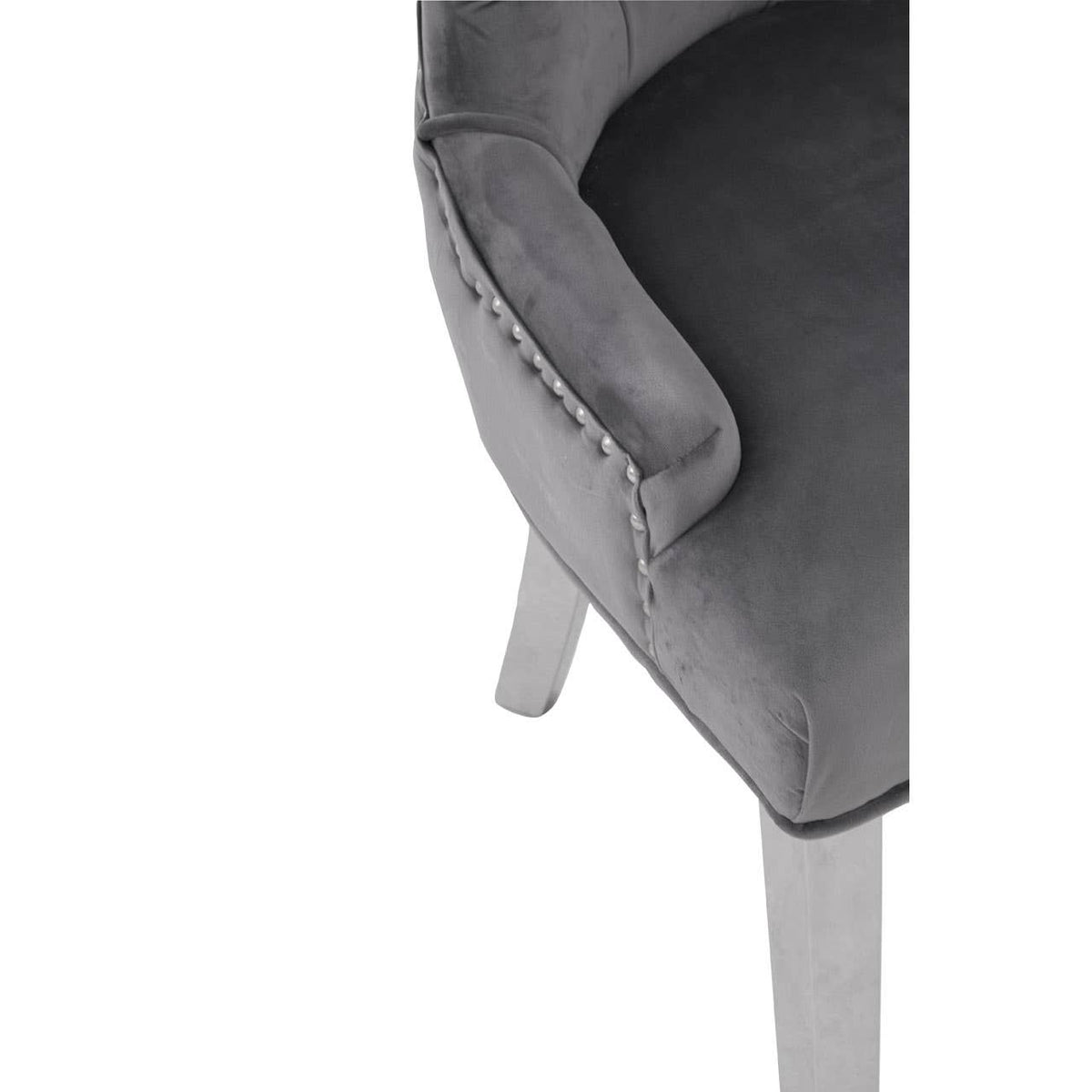 Richmond Grey Velvet Dining Chair.