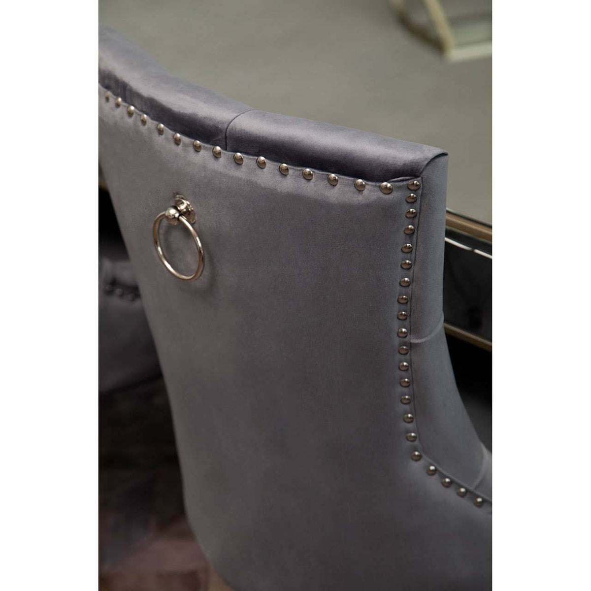 Richmond Grey Velvet Dining Chair.