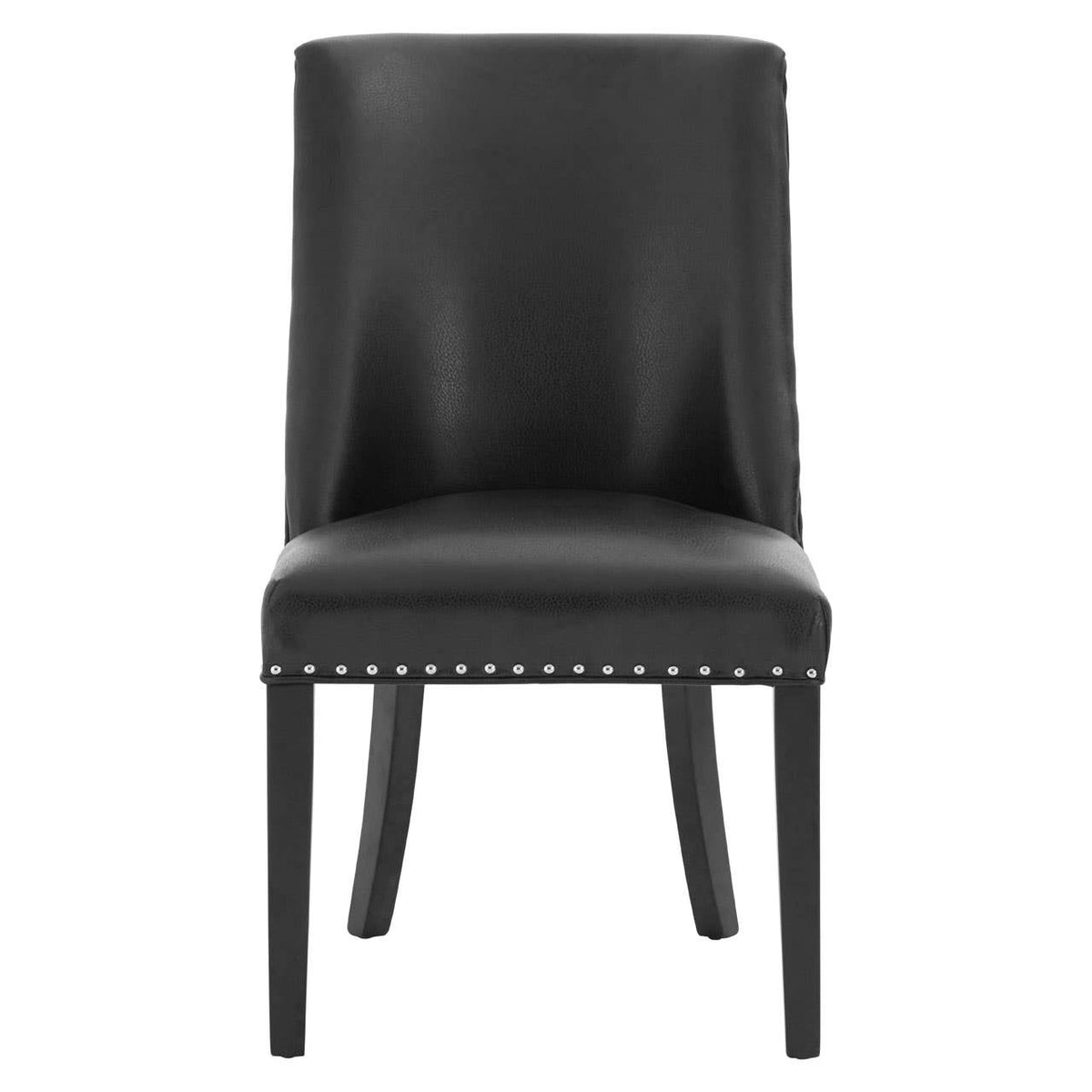 Rodeo Black Leather Effect Dining Chair.