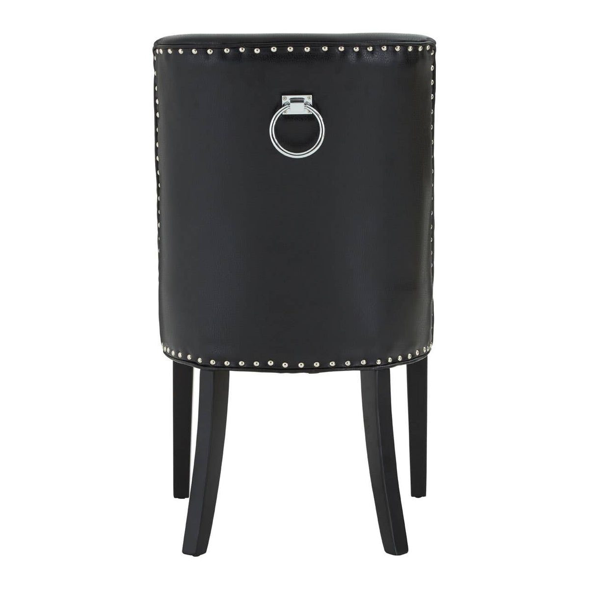 Rodeo Black Leather Effect Dining Chair.