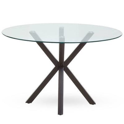 Noosa & Co. Dining Salford Dining Table With Black Wood Effect Metal Legs House of Isabella UK