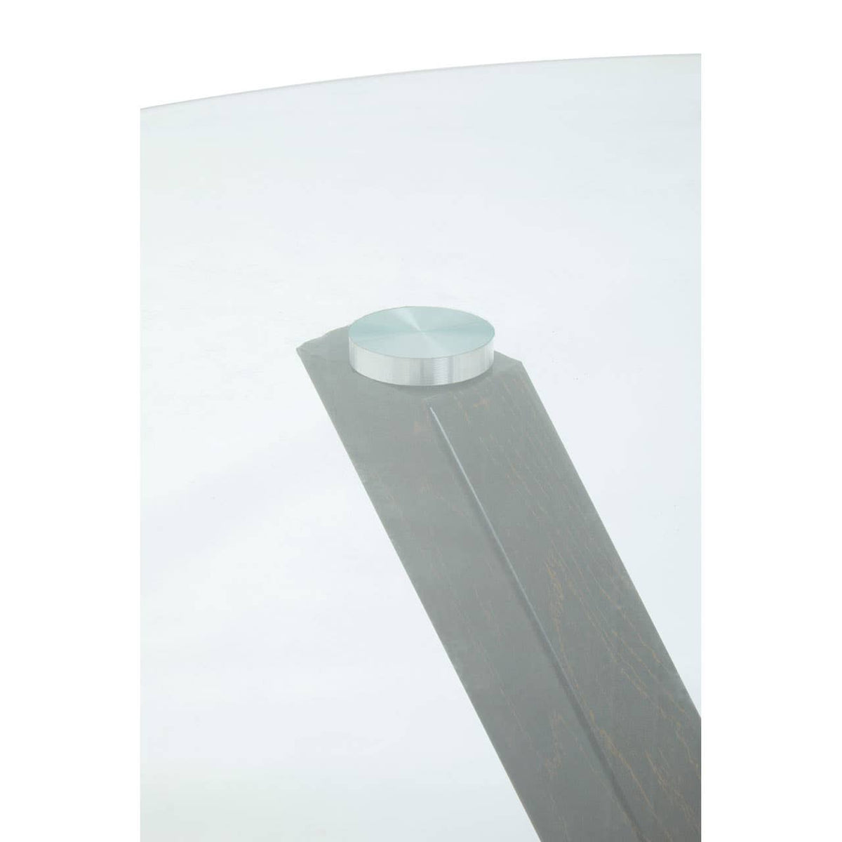 Salford Dining Table With Black Wood Effect Metal Legs.