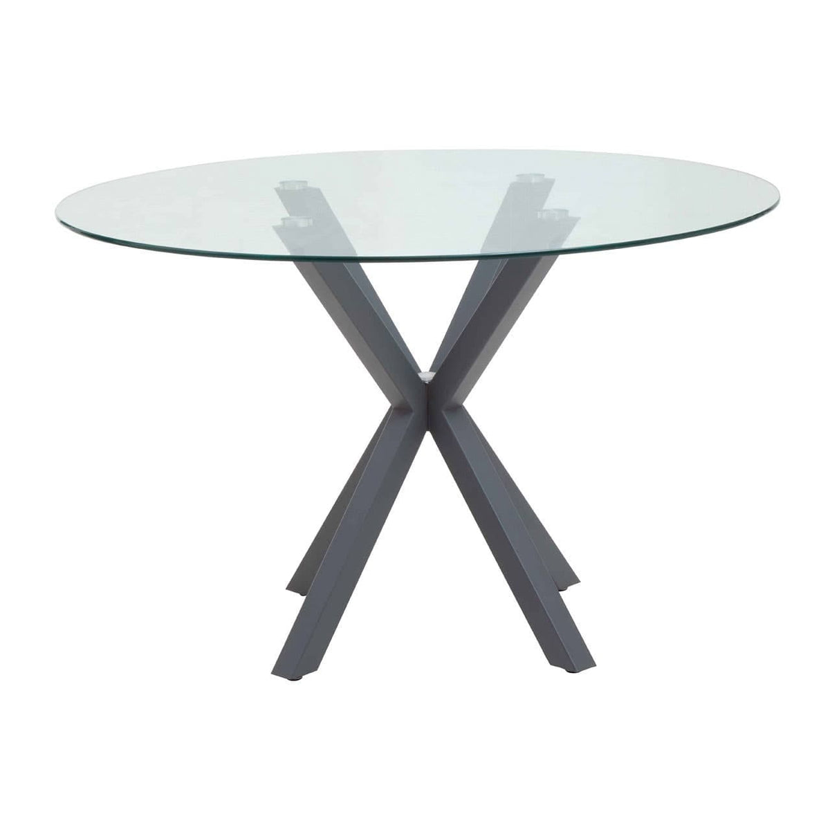 Salford Dining Table With Grey Legs.