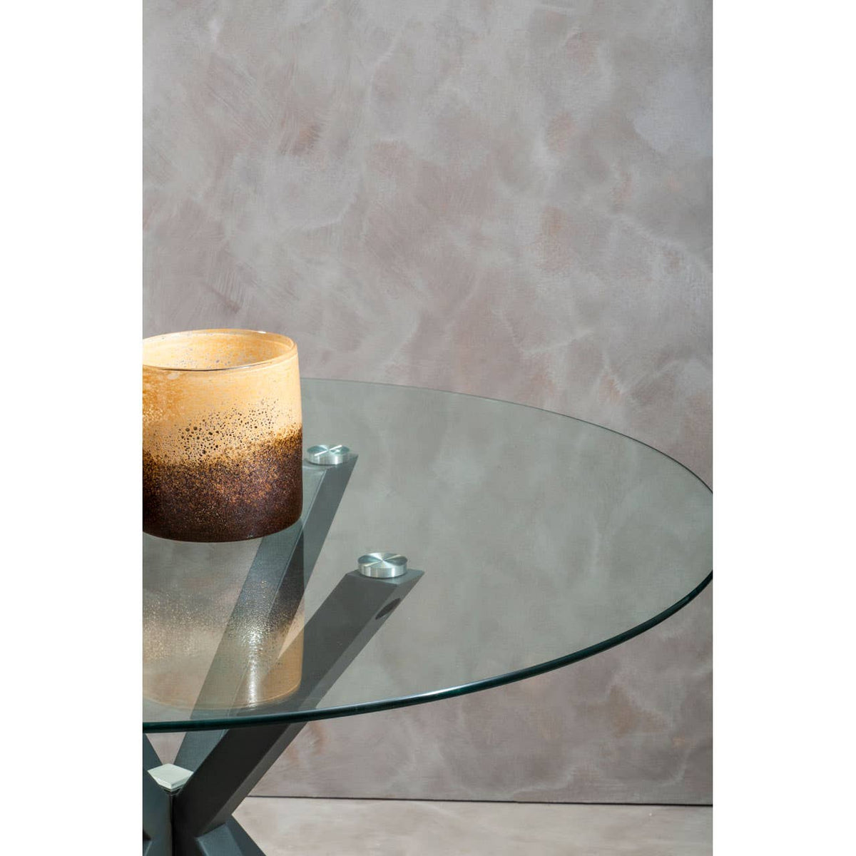 Salford Dining Table With Grey Legs.