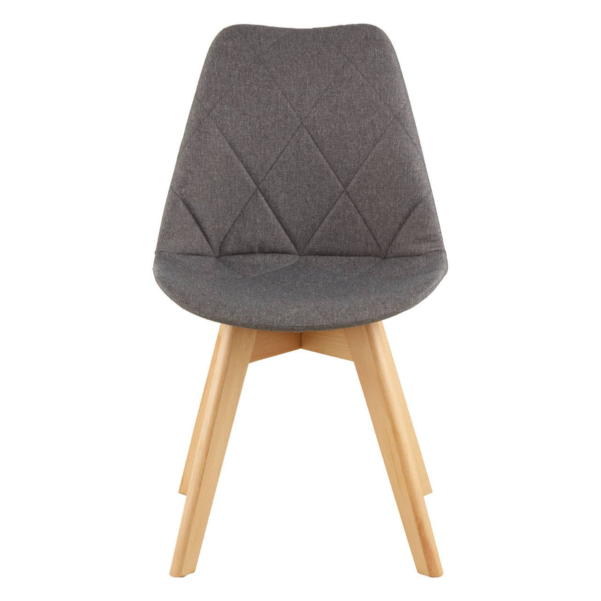 Stockholm Grey Diamond Pattern Dining Chair.