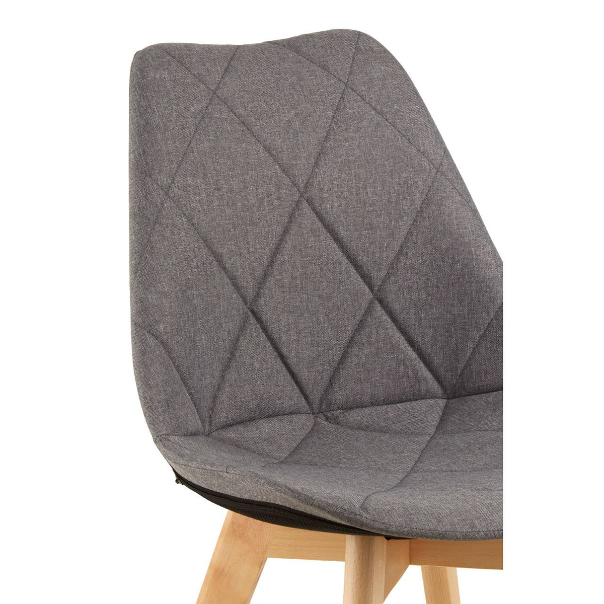 Stockholm Grey Diamond Pattern Dining Chair.