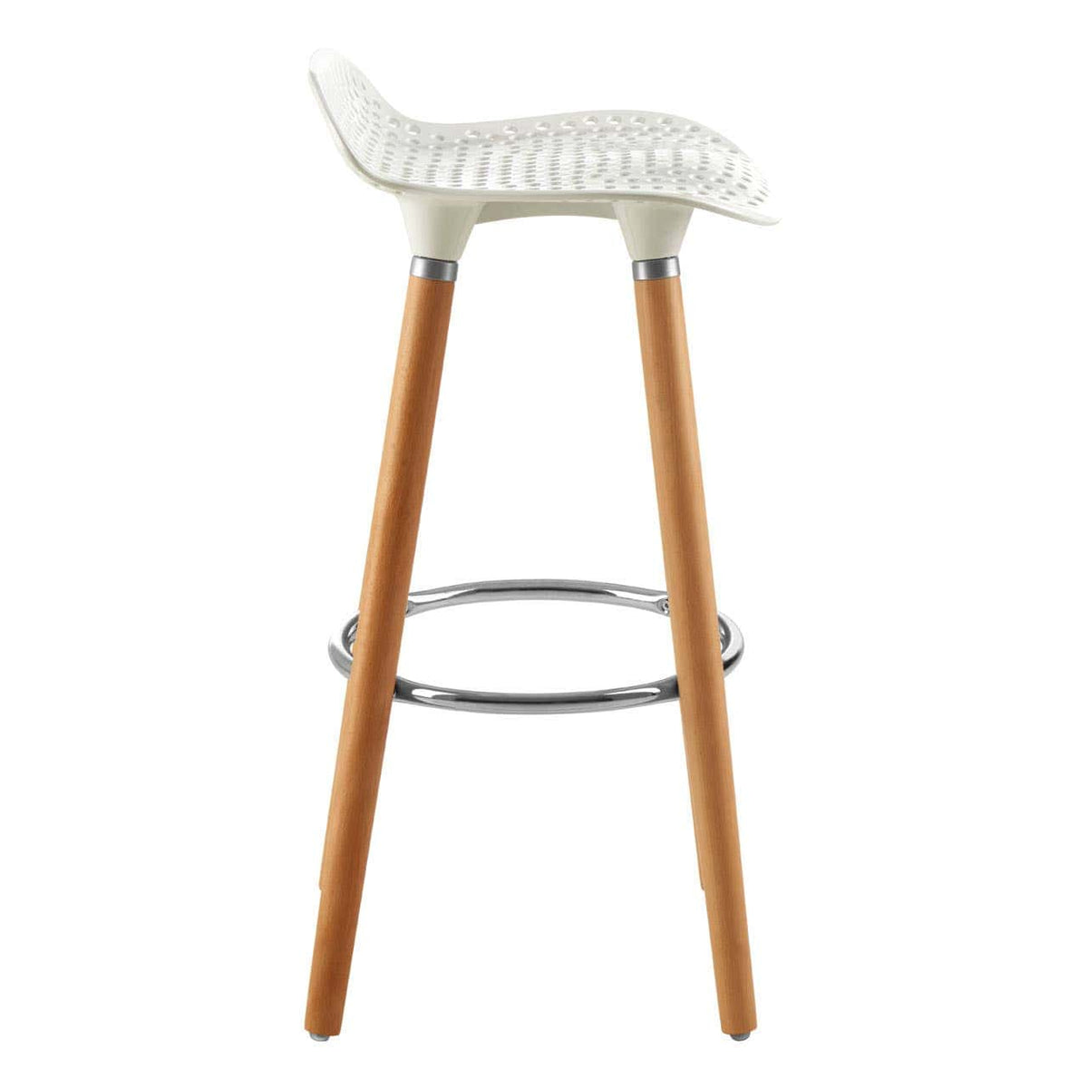 Stockholm Matte White Bar Stool.