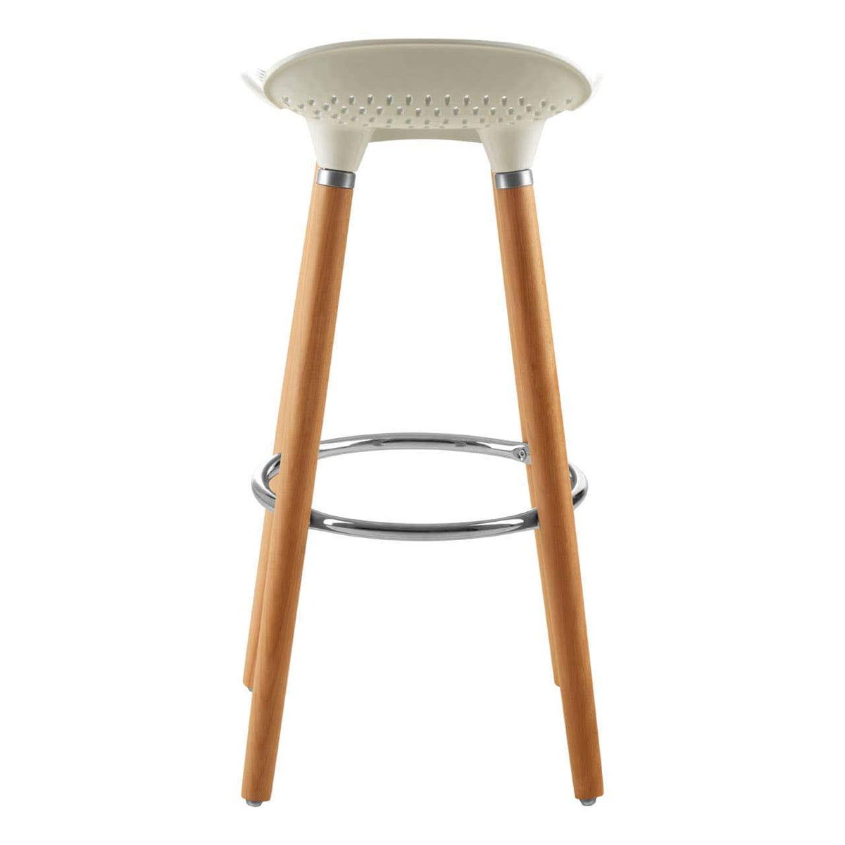 Stockholm Matte White Bar Stool.