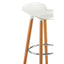Stockholm Matte White Bar Stool.