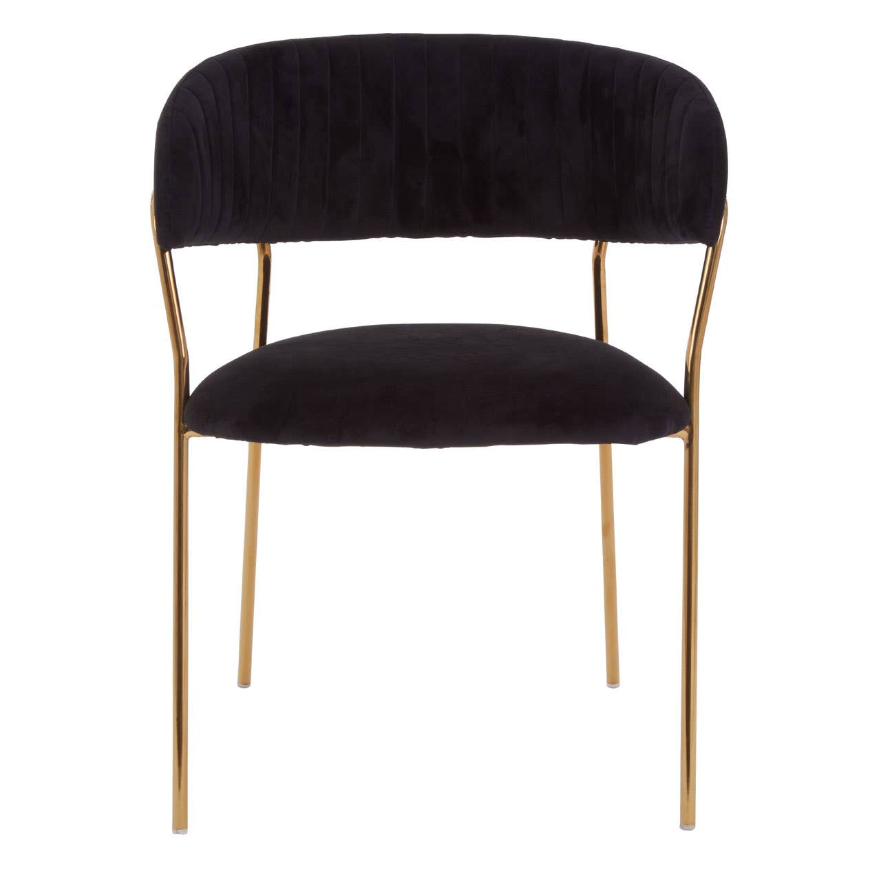 Noosa & Co. Dining Tamzin Black Channel Gold Finish Dining Chair House of Isabella UK