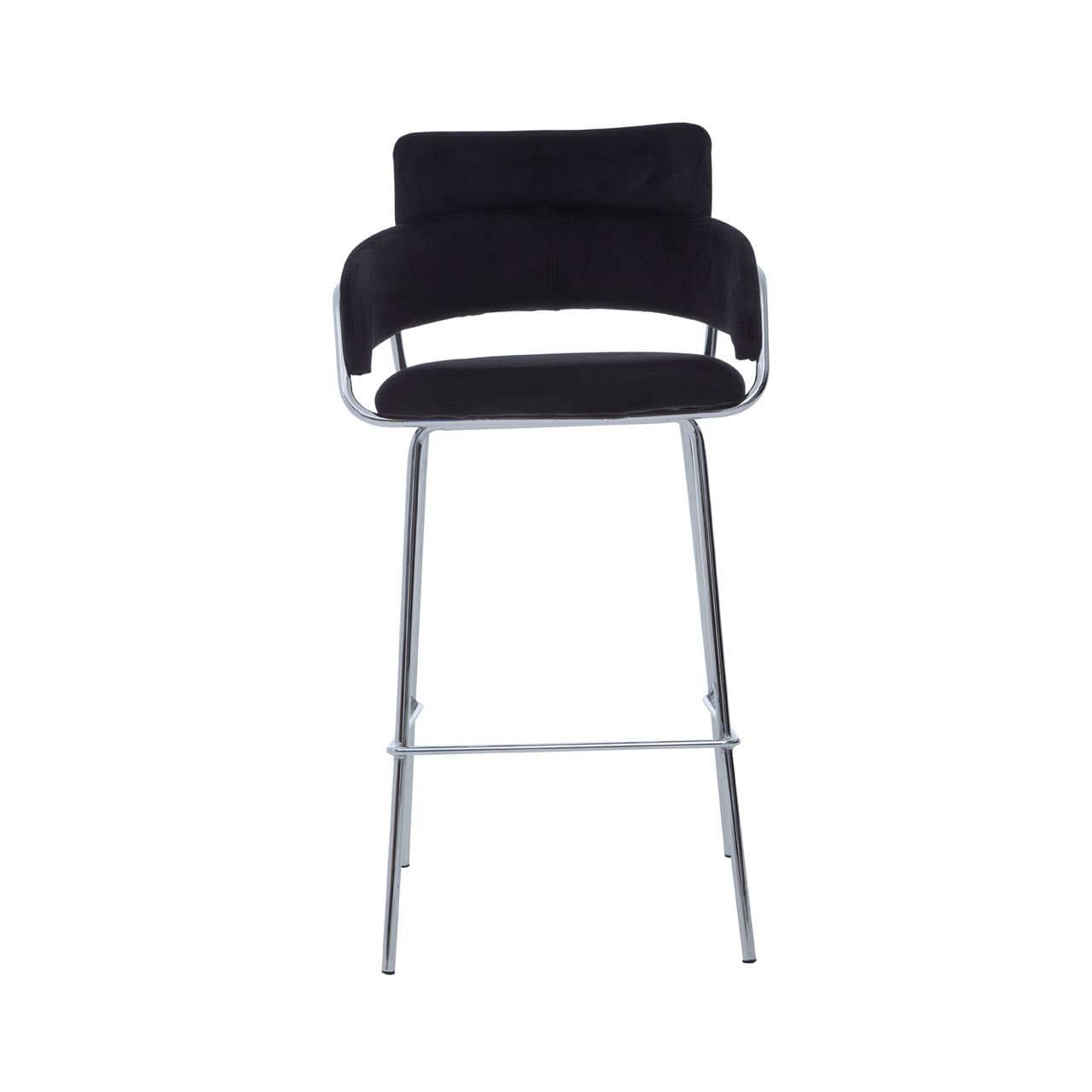 Noosa & Co. Dining Tamzin Black Velvet Bar Chair House of Isabella UK