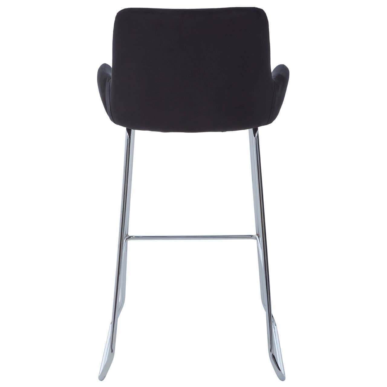 Noosa & Co. Dining Tamzin Black Velvet Bar Chair With Low Arms House of Isabella UK