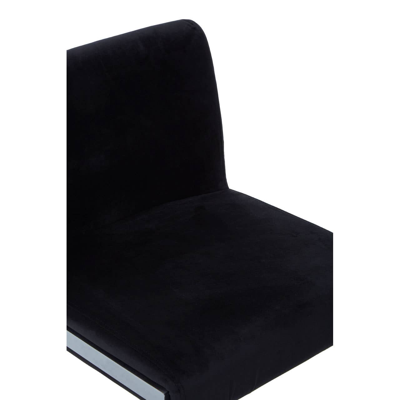 Noosa & Co. Dining Tamzin Black Velvet Bar Chair With Low Back House of Isabella UK