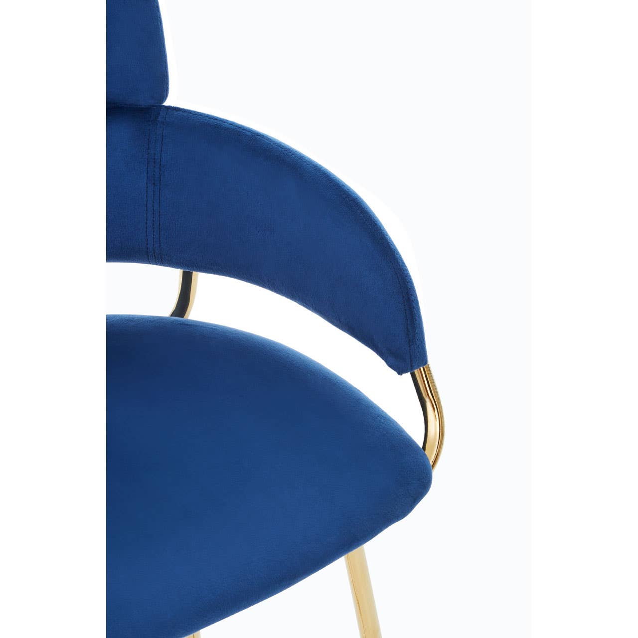 Noosa & Co. Dining Tamzin Blue Velvet Bar Chair House of Isabella UK