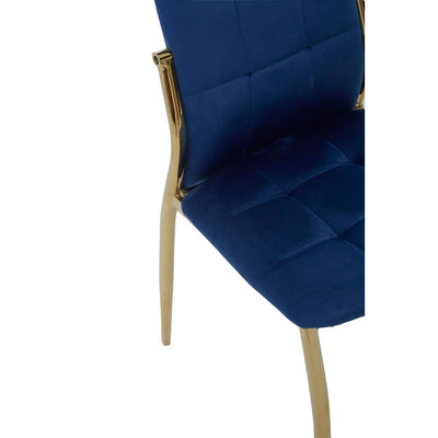 Noosa & Co. Dining Tamzin Blue Velvet High Back Dining Chair House of Isabella UK