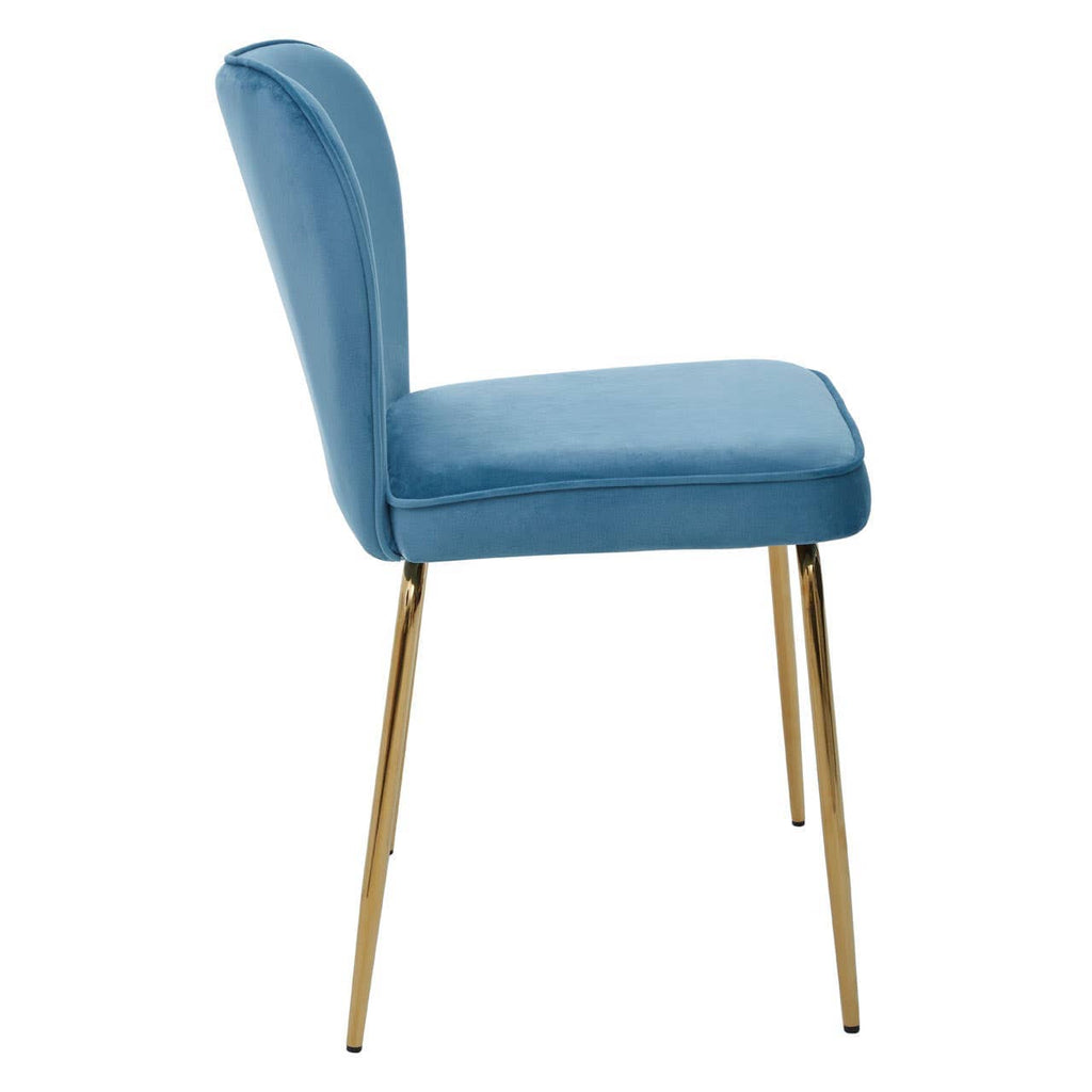 Tamzin Blue Velvet Tapered Back Dining Chair– House of Isabella UK