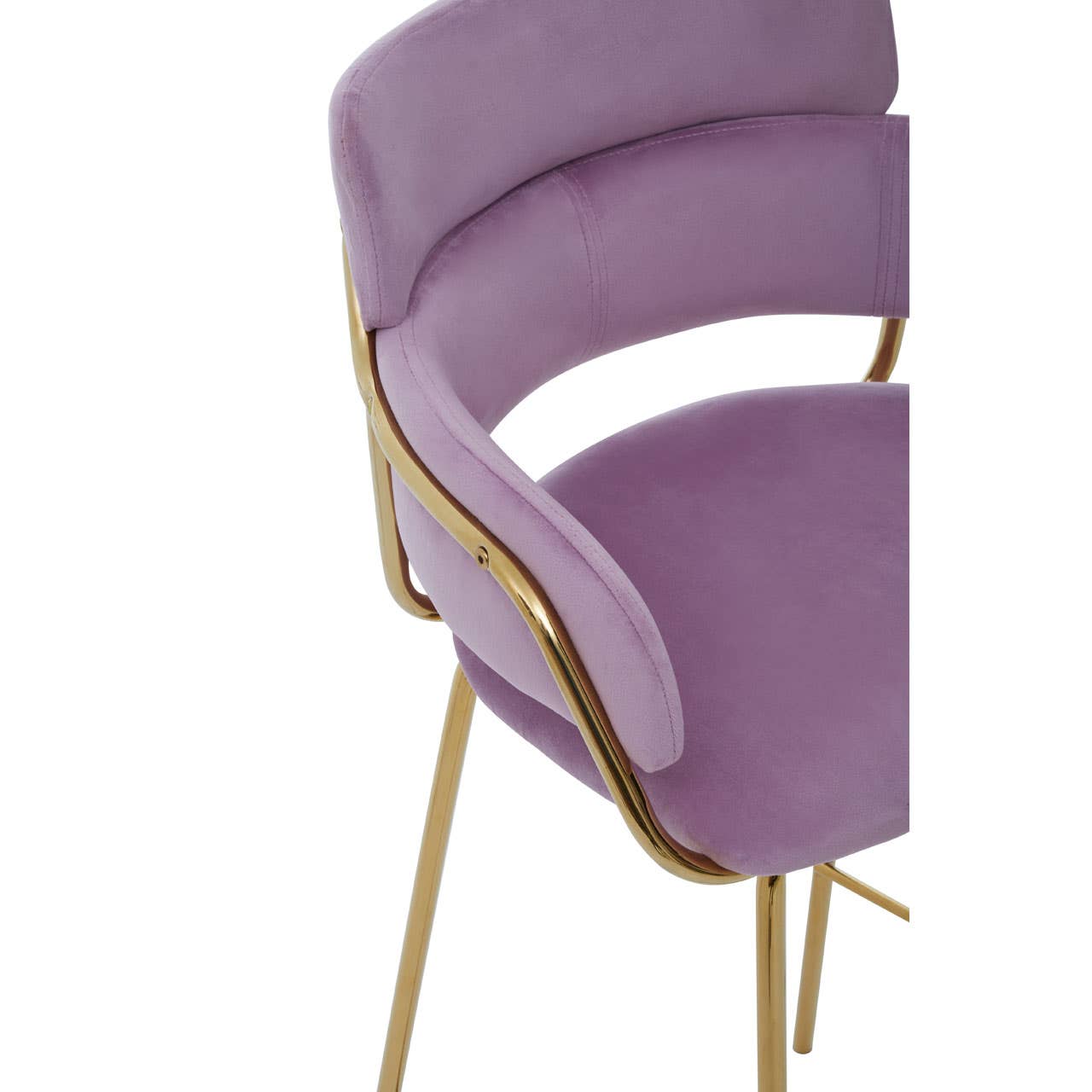 Noosa & Co. Dining Tamzin Pink Velvet Bar Chair House of Isabella UK