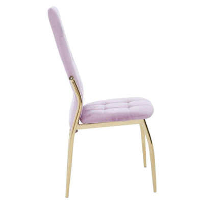 Noosa & Co. Dining Tamzin Pink Velvet High Back Dining Chair House of Isabella UK