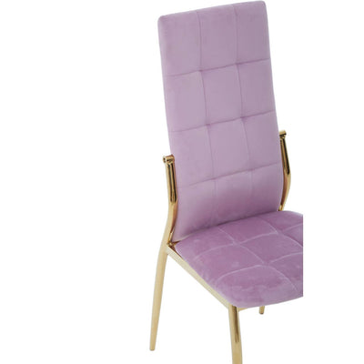 Noosa & Co. Dining Tamzin Pink Velvet High Back Dining Chair House of Isabella UK