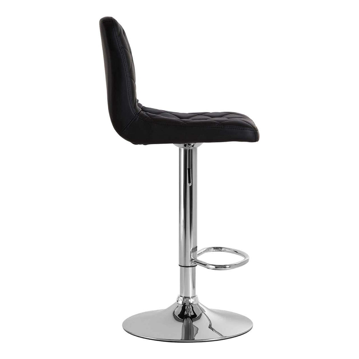 Tara Black Faux Leather Bar Chair.
