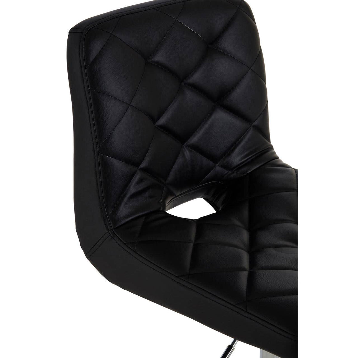 Tara Black Faux Leather Bar Chair.