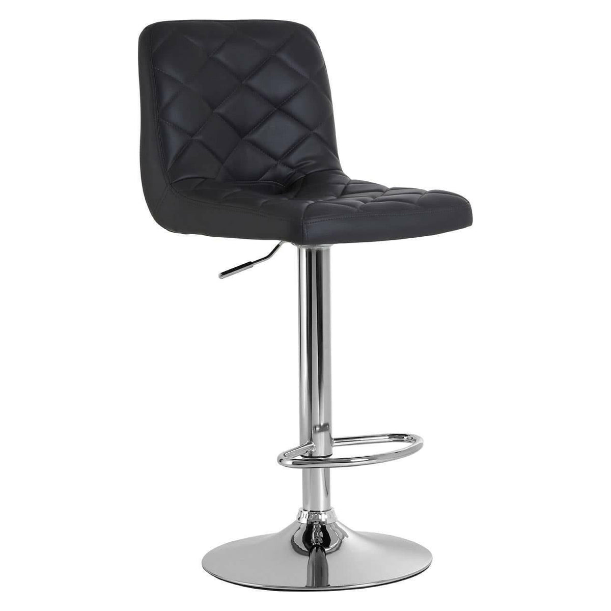 Tara Grey Faux Leather Bar Chair.