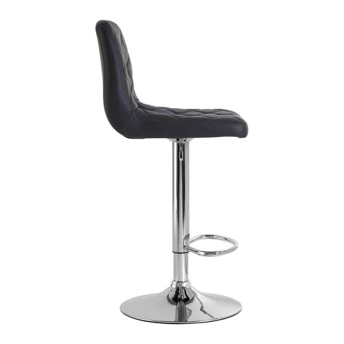 Tara Grey Faux Leather Bar Chair.