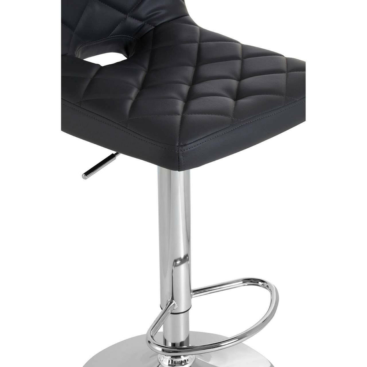 Tara Grey Faux Leather Bar Chair.